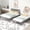 Gray, variant on Pine Wood Platform Bed with Trundle / Comfortable Lean on Headboard