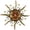Large, variant on TERESA'S COLLECTIONS 21" Bronze Sun Face 3D Wall Art, Rustic Hanging Sculpture for Patio, Gift for Mom