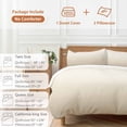 thumbnail image 6 of 3 Piece Beige Brown Ombre Duvet Cover Set California King,Microfiber Comforter/Quilt Cover with Corner Ties and 2 Pillowcases,Modern Abstract Art Gradient Aesthetics Soft Bedding with Zipper Closure, 6 of 8