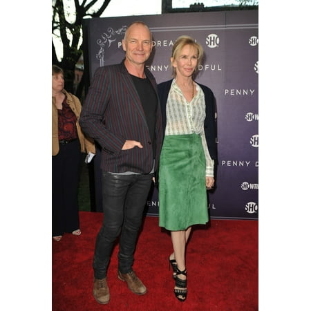Sting Trudie Styler At Arrivals For Penny Dreadful Showtime Series Premiere The High Line Hotel New York Ny May 6 2014 Photo By John Paul MelendezEverett Collection