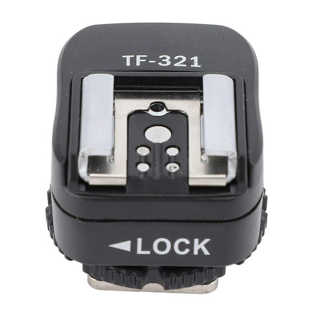 TF 321 Hot Shoe Adapter with PC Port Flash Hot Shoe Mount Adapter for EL Series Flash Supports Center Point Triggering