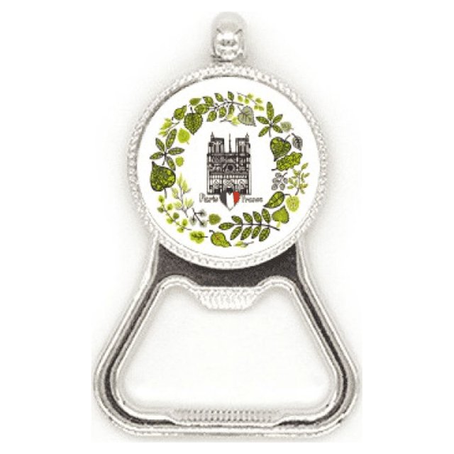 La Catedral de Notre Dame de Paris Francia Acero inoxidable Metal cerveza tapa sacacorchos