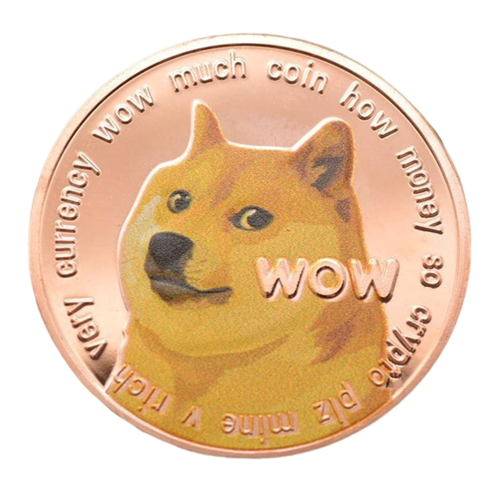 Nuevo Tipo De Moneda Dogecoin De Color Dorado, Moneda DOGE De Cobre, Moneda  Criptográfica Sunnimix moneda conmemorativa | Walmart en línea