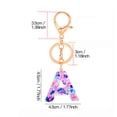 thumbnail image 3 of PPgejGEK Keychain Accessories Mother's Day Custom Creative Keyring Clasp 26 English Letter Pendant Keyring for Valentine's Day Mother's Day Christmas Birthday Gifts, 3 of 6