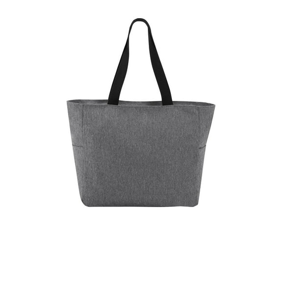 Port Authority Adult Female Plain Tote Heather Grey One Size Fits All