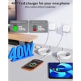 thumbnail image 2 of 2 Pack USB-C Wall Charger,40W dynamic iPhone Fast Charger Block Foldable Type C Cube Box Power Adapter Plug with 60W Max Fast Charging for iPhone 17 Pro Max/17 Air/16/15/14/13/12/Pro/Max/11/XR/XS, 2 of 7