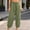 Army Green women's drawstring pants a1, variant on Women's Drawstring Wide Leg High Waisted Harem Pants with Pockets Solid Casual Lounge Ankle Pants Harem Pants Vacation, White S
