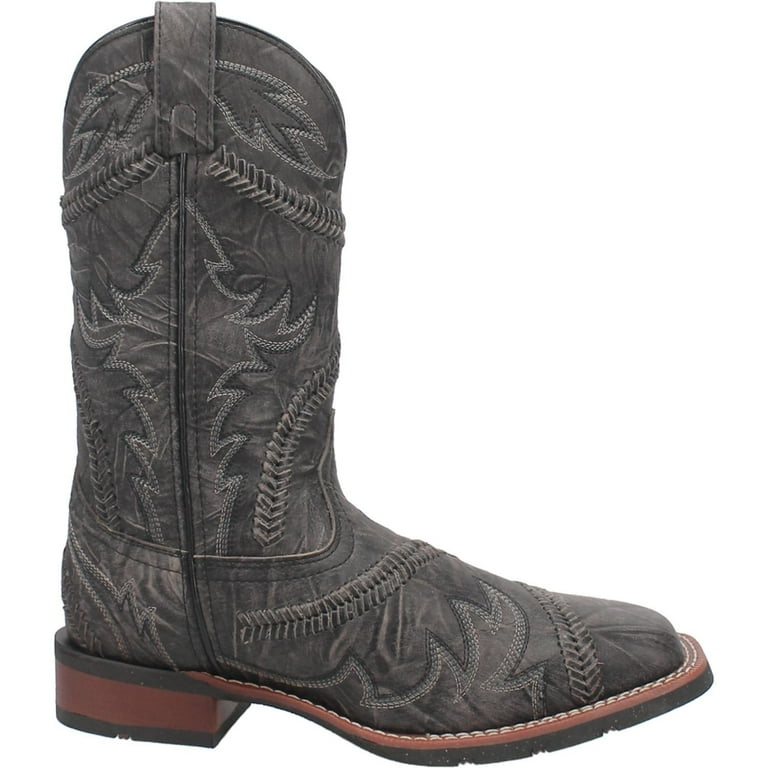 Laredo Men's Kade Charcoal Grey Square Toe Boots 7978 - Walmart.com