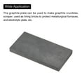 thumbnail image 4 of Graphite Block Ingot Rectangle Graphite Electrode Plate 85x47.5x8mm for Melting Casting, Electrolysis, Pack of 2, 4 of 5