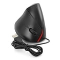 thumbnail image 1 of Ratón óptico vertical con cable 1200DPI 5 botones ergonómico de muñeca Portective USB Computadoras Ratones Advancent DZ5336-03B, 1 of 2