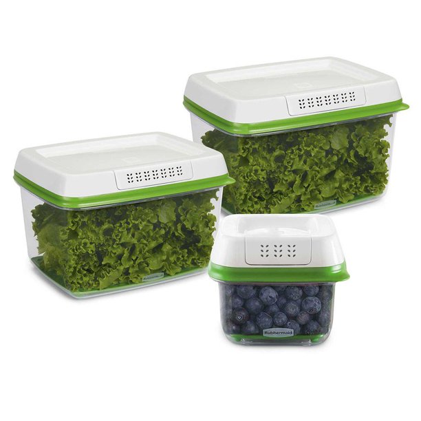 Rubbermaid FreshWorks 6Piece Produce Saver Set in White
