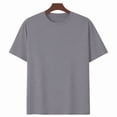 thumbnail image 3 of GIFFIMY Women's Bohemian Celestial Graphic V-Neck Short Sleeve T-Shirt Purple Standard Fit Everyday Top, 3 of 6