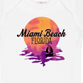thumbnail image 4 of Inktastic Miami Beach Florida Vacation Sunset Girls Baby Bodysuit, 4 of 5