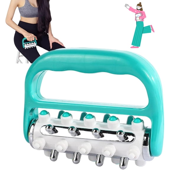 Leg Cellulite Massager Roller, Massage Portable Muscle Device for Shoulder Arm Belly Women Men Elderly Athletic Training Care