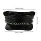 thumbnail image 5 of Moda mujer gorra Newsboy con cadena PU taxista marinero violinista Bakerboy plana Gatsby boina con visera otoño primavera invierno sombreros, 5 of 6