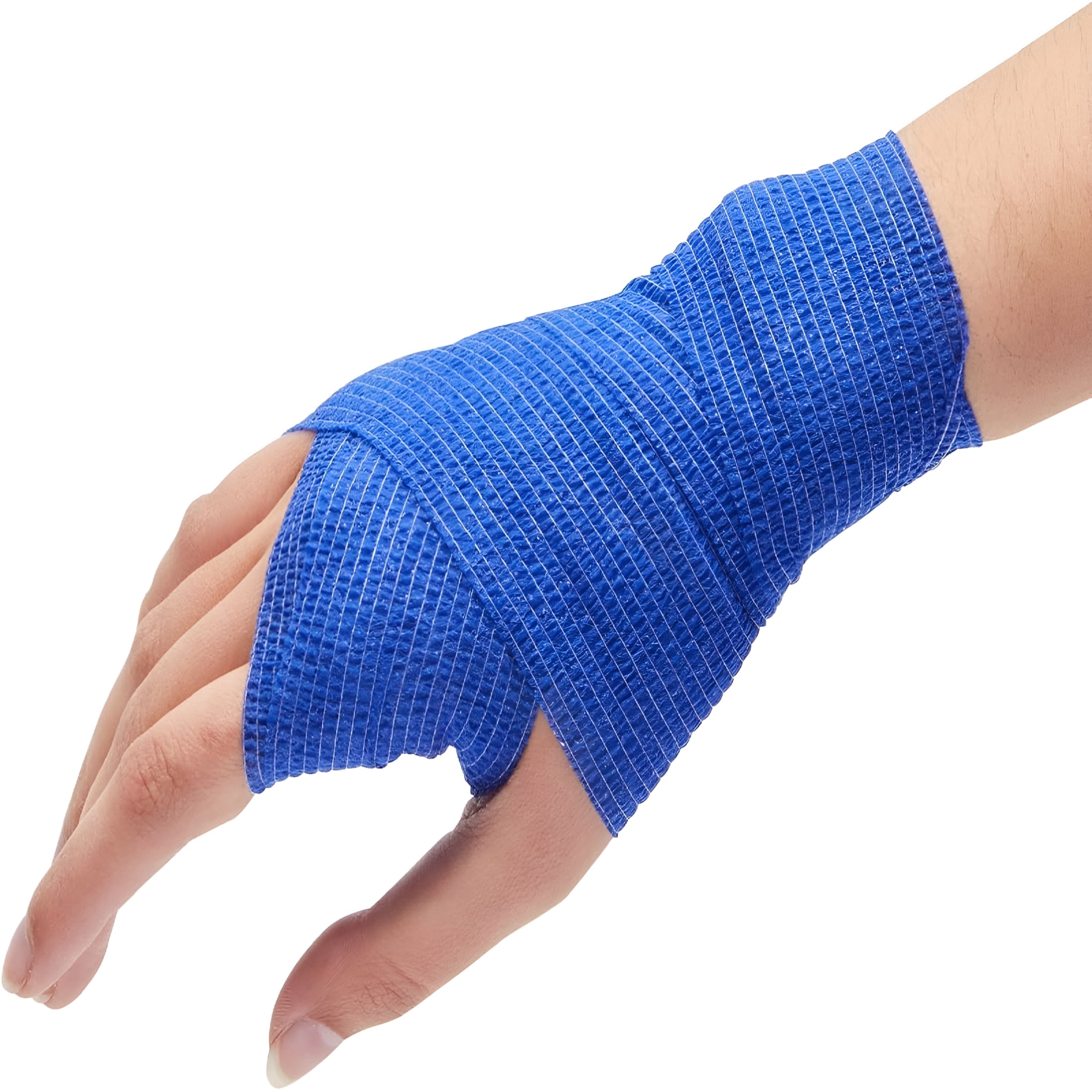 OITY Cohesive Self-Adherent Bandage Wrap - Elastic Support for Sprains & Sports Tape - Vet Wrap for Horses & Dogs - Hand-Tearable Design & Grip Tape - 24 Rolls, 3 in X 5 Yd
