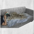 thumbnail image 6 of Zoo Soft Flannel Fleece Throw Blanket, Portrait of Large White Polar Bear on Ice Claws Antarctica North Outdoors, Cozy Plush for Indoor and Outdoor Use, 70" x 90", Pale Blue Cream White, by Ambesonne, 6 of 6