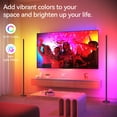 thumbnail image 3 of SUNMORY RGB Corner Lamp, LED Floor Lamp Color Changing Standing Lamp with Music Sync & 16 Million Colors, Remote & App Floor Lamps for Bedroom Living Room Black, 3 of 8