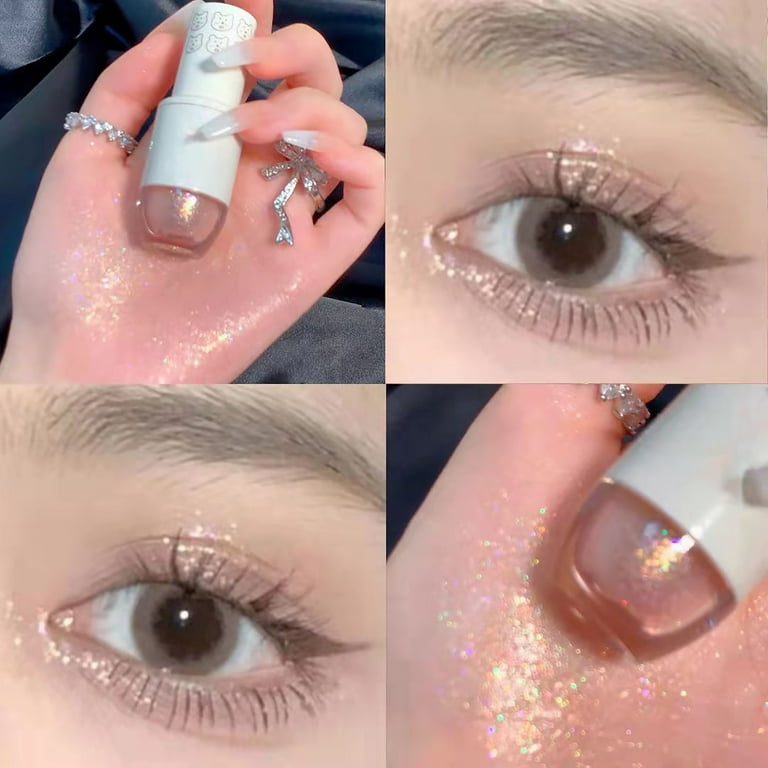 Glitter Liquid Eyeshadow Glitter Eye Makeup Galaxy Liquid Eyeshadow Korean  Makeup, Pigmented, Long Lasting, Quick Drying, Loose Glitter Glue for
