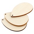 thumbnail image 5 of ZOENHOU 300 PCS Unfinished Wooden Teardrop Shape, Wood Raindrops with Hold, Wood Earring Pendants Bulk for Diy Craft, 5 of 6