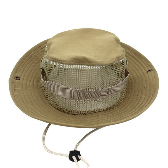 EnJoCho Women Spring Hat Outdoor Hiking Fishing Hat Fisherman's Hat Casual Jungle Round Brimmed Hat Men's Hiking Hats