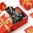 thumbnail image 3 of Horse Plush Toys Huggable Cushion Cuddly Pillow Cushion Stuff Dolls Plush Plushie Must Have Cute Toy For Holidays Stuffed Animals Valentine'S Day/Birthday/Holiday Black - 20cm, 3 of 6