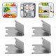 thumbnail image 4 of 4pcs Universal Fridge Shelf Clip Freezer Shelf Support Replacement Shelf Buckle Clip Shelf Clip For Refrigerator Cooler Shelf Support Hook Clip, 4 of 4