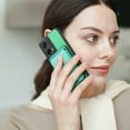thumbnail image 2 of Classic Back Case for Motorola Moto G Power 5G 2024, with Removable Magnetic Card Slots Support Car Magnetic Mount with Finger Ring Stand Business Thin Fit Case for Moto G Power 5G 2024, Green, 2 of 7
