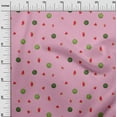 thumbnail image 2 of oneOone Georgette Viscose Fabric Watermelon Fruit Printed Craft Fabric BTY 42 Inch Wide, 2 of 4