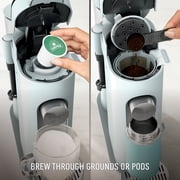 Ninja Pods & Grounds Specialty Single-Serve Coffee Maker, K-Cup Pod Compatible, Built-In Milk Frother, PB051GB, Glacier Blue