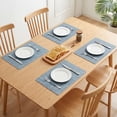 thumbnail image 3 of Unique Bargains 6pcs Faux Leather Placemats for Kitchen Light Blue 16.9"x11.8", 3 of 6