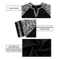thumbnail image 5 of CASSIE LIZ Plus Size Tops for Women Zebra Print Raglan Short Sleeve V Neck T Shirts Casual Color Block Tunic Blouses XL-5XL, 5 of 6