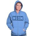 thumbnail image 4 of Crazy Cat Lady Meow Kittycat Lover Zip Hoodie Sweatshirt Women Brisco Brands L, 4 of 6