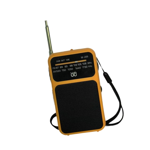 BELOVING Pocket Radio Easy to Use Clear Panel Multifunctional with Light Professional Orange