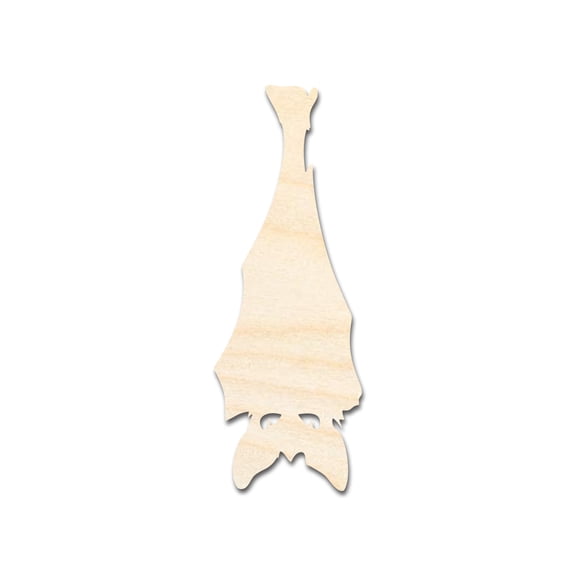 Unfinished Wood Hanging Bat Shape - Craft - up to 46" 3" / 1/4"