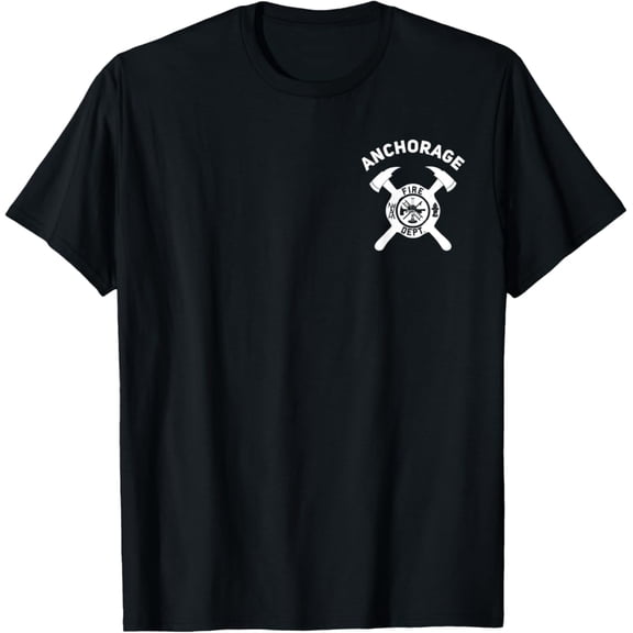 Sam Soft City Of Anchorage Fire Department Alaska Firefighter T-Shirt Full Size S-5XL