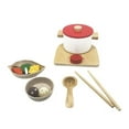 thumbnail image 1 of 1 Set Wood Hotpot Cooking Toy Adorable Food DIY Kitchen Toy for Kids Children (Hot Pot Combination), 1 of 6