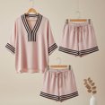 thumbnail image 5 of QGJZVUNL Boho 2 Piece Sets for Women Summer Outfits V Neck Top Elastic Waist Shorts Vacation Clothes Size 2XL, 5 of 5
