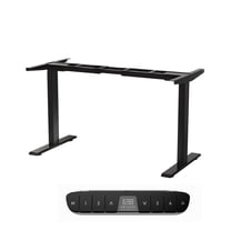 Rise Up Dual Motor Desk Legs | Electric Adjustable Frame for Sit Stand Desk Conversion and Ergonomic Office Setups
