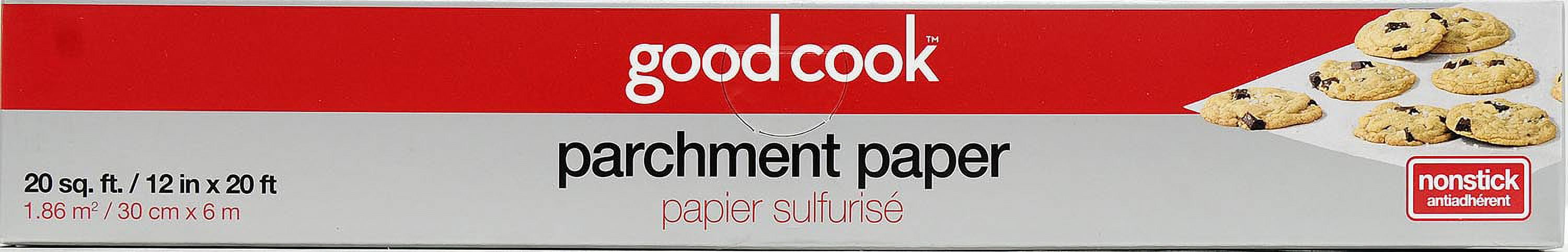 GoodCook 12 x 20 (20 Sq. ft.) Heat-Safe Parchment Paper Roll in
