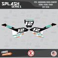 thumbnail image 3 of Kalair GFX Graphics Kit for Husqvarna TX300, FX350, and FX450 (2017-2018) Splash Series, 3 of 5