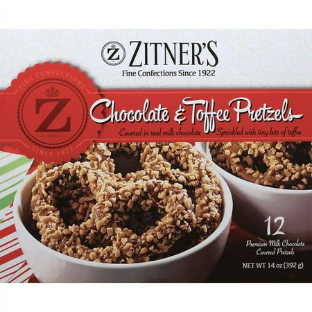 Zitner's Milk Chocolate & Toffee Pretzels, (12 Count)