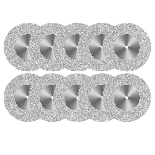 10 Pcs Glass Cutting Disc 60mm Diamond Cutting Wheel Cut Off Wheels for Rotary Tool Drill Attachment Polishing Tiles