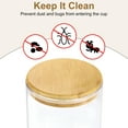 thumbnail image 4 of 2Pack 2.69 Inch, Bamboo Lids with Silicone Sealing Rings, Wooden Mason Jar Lids, 4 of 6