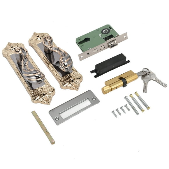 Door Handle Lock,Door Handle Lock Silent Door Knob Handle Lock Exquisite Design
