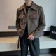 thumbnail image 3 of Abrigo vaquero para hombre, nuevo en otoño, moderno, original, de alta calidad, chaquetas vaqueras para hombre, diseño holgado, precio bajo, informal, entrega rápida, 3 of 5