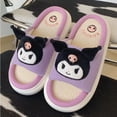 thumbnail image 1 of Sanrio-Zapatillas de lino antideslizantes cómodas, chanclas de Hello Kitty Kuromi para interiores y exteriores, pantuflas transpirables de dibujos animados, Cinnamoroll, 1 of 7