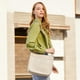 thumbnail image 2 of Bolso bandolera HKCLUF Trendy de cuero vegano blanco para mujer, 2 of 9