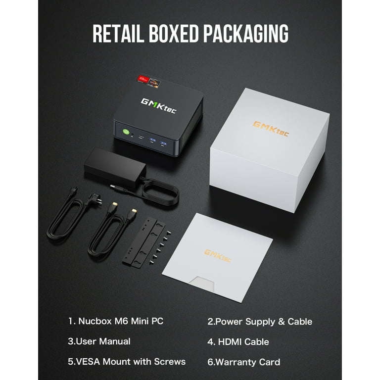 GMKtec Mini PC , 32GB(16GBx2) DDR5 1TB SSD, AMD Ryzen 5 GMKtec Mini PC , 32GB(16GBx2) DDR5 1TB SSD, AMD Ryzen 5