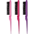 thumbnail image 1 of BEMS-3 piezas (rojo + morado + rosa) cepillos para peinar la espalda cepillo para el cabello, 1 of 5